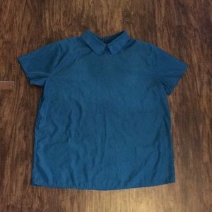 Silky Peter Pan collar blouse